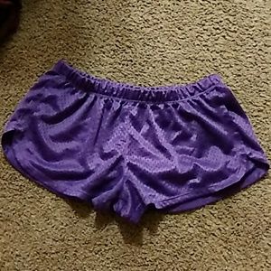 So purple booty shorts size medium